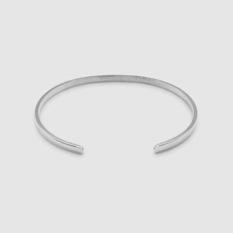 Bangle3MM Back Silver