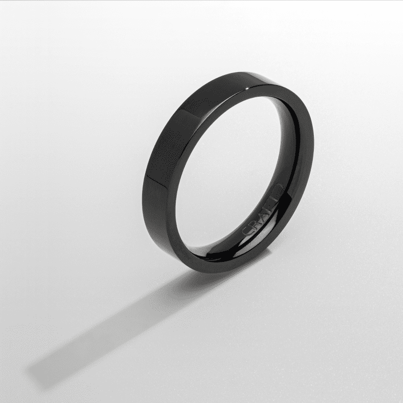 FlatBandRing Black 5mm