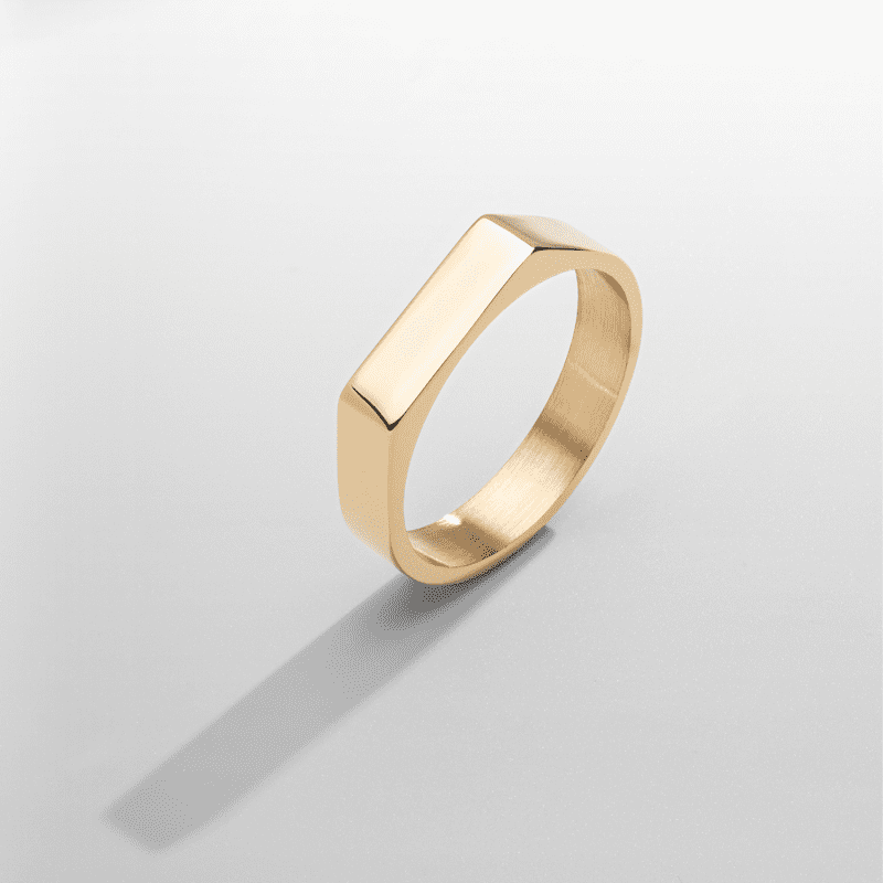 RectangleSignetRing Gold