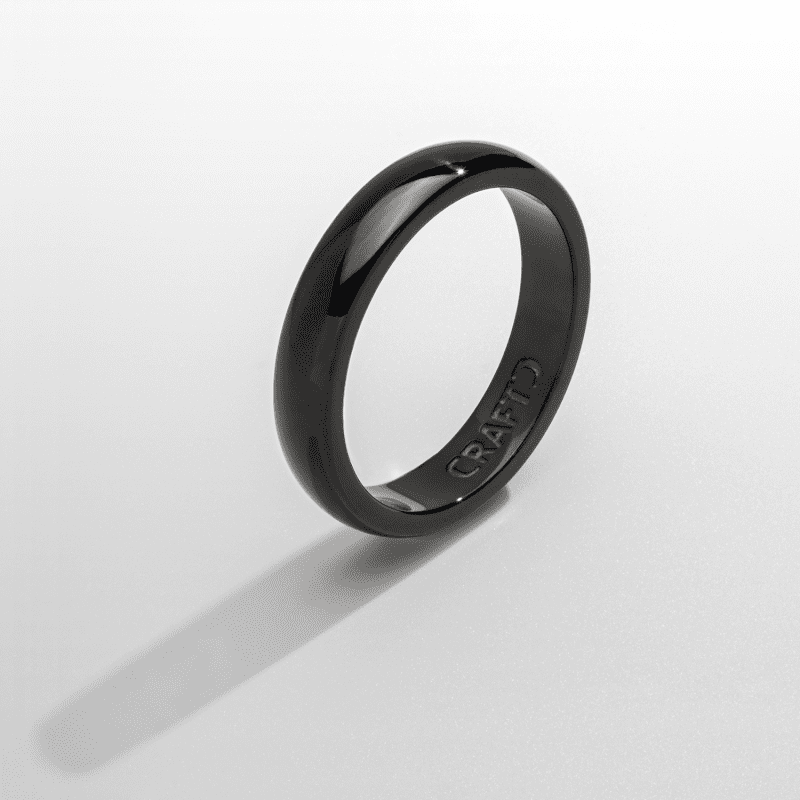 RoundBandRing Black 5mm