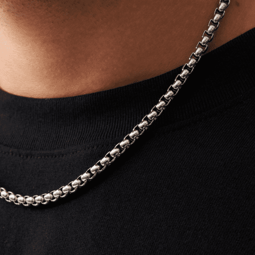 RoundBoxChain Silver 5mmClose