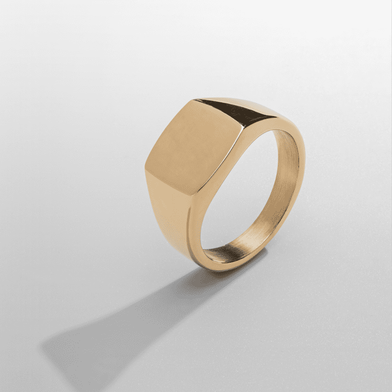 SquareSignetRing Gold