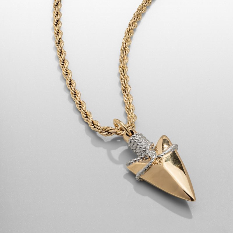 arrow pendant gold