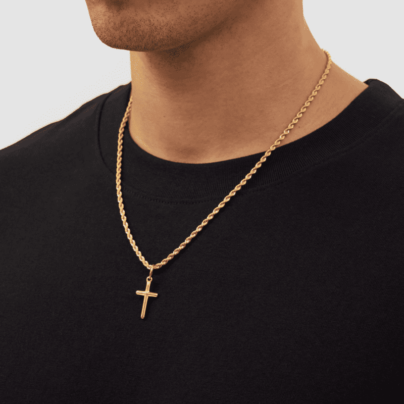 cross pendant g side