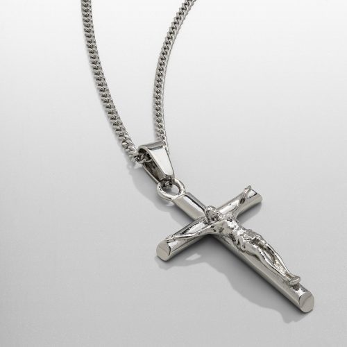 crucifix pendant silver