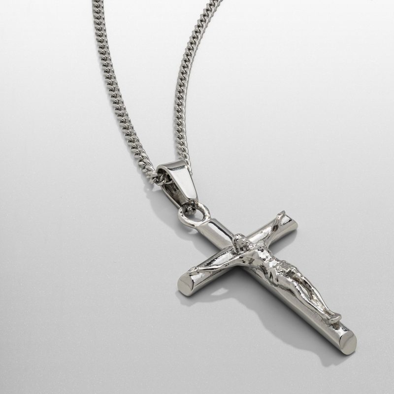 crucifix pendant silver