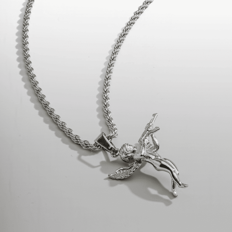 cupid revenue pendant silver