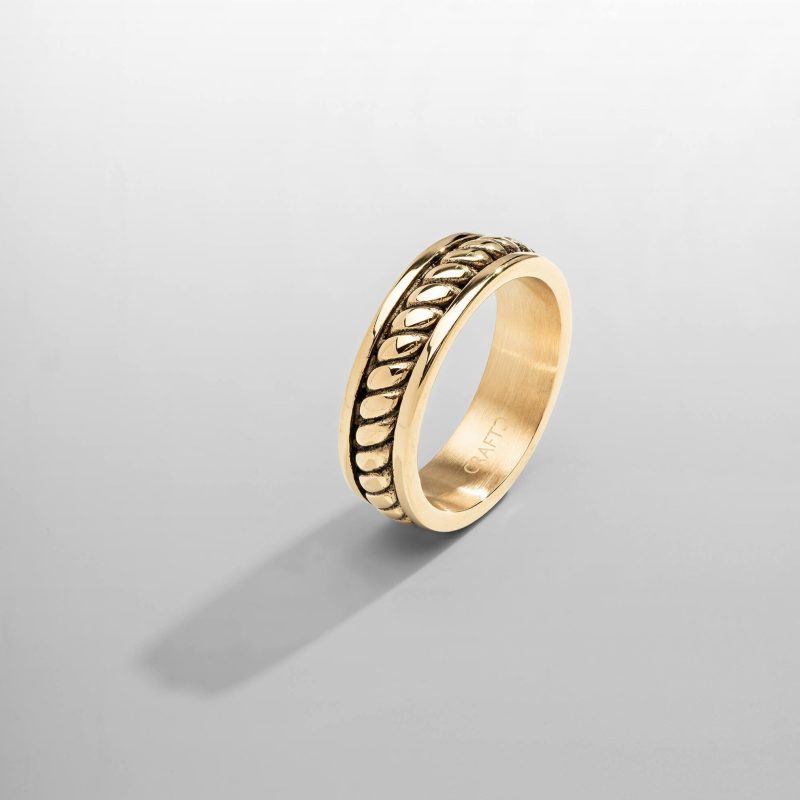 rope ring gold